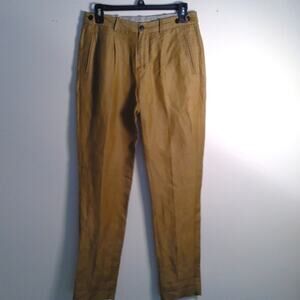 Broadway and Broome Linen Tapered pant Women's size 0 (Khaki in color)